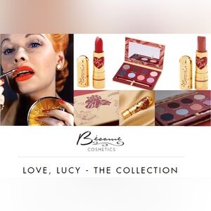 NIB Besame Cosmetics Limited Edition Lucille Ball `I Love Lucy’ Red Gold Makeup